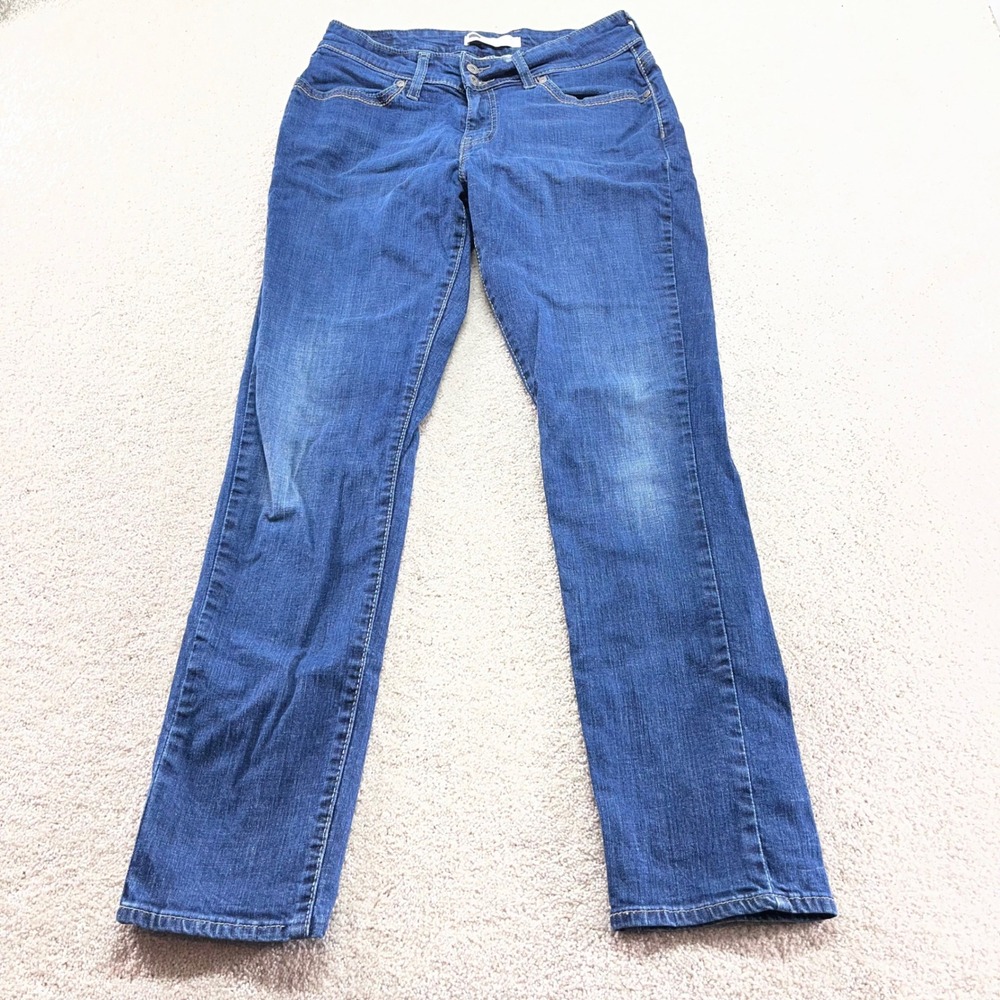 Levi's 529 Curvy Skinny Leg Jeans Womens 10M W30 L32 Blue Denim Stretch
